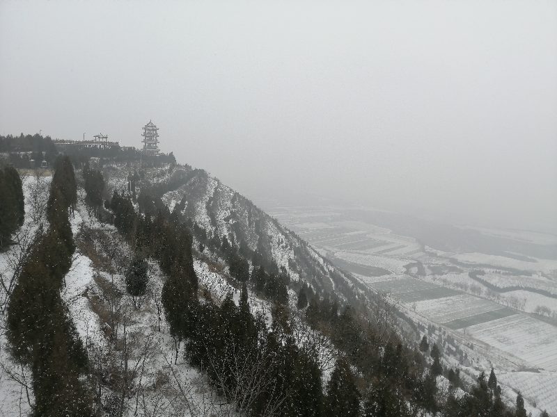 岳渎雪景